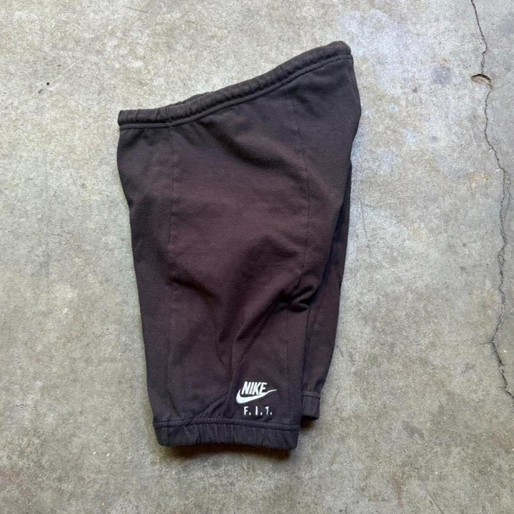 Vintage 90s Nike acg black biker shorts with white logo   Women's Size medium